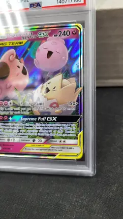 2019 TOGEPI CLEFFA IGGLYBUFF GX TAG TEAM UP COSMIC ECLIPSE POKEMON PSA 10 #143 - Image 4