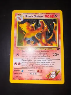 Pokemon Blaine's Charizard 2/132 Holo Gym Challenge Eng - Image 1