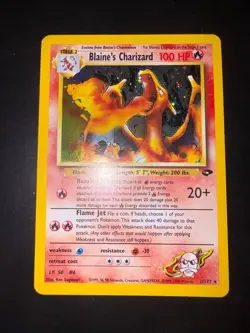 Pokemon Blaine's Charizard 2/132 Holo Gym Challenge Eng - Image 2