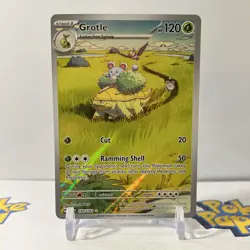 Pokemon TCG Grotle 164/162 - SV05: Temporal Forces Holo Illustration Rare - Mint - Image 1