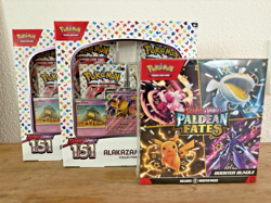 Pokemon - 2x 151 Alakazam Box, Paldean Fates Bundle & Mystery PSA 14 Packs 820650855269 - Image 1