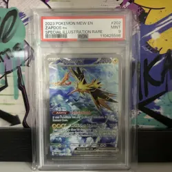 Pokemon TCG Zapdos EX Holo Card 202/165 Scarlet & Violet 151 Sir PSA 9 - Image 1