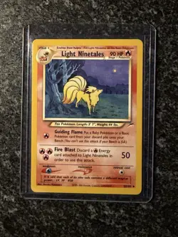 Pokemon TCG Light Ninetales 50/105 Unlimited Nonholo Uncommon Neo Destiny - Image 1