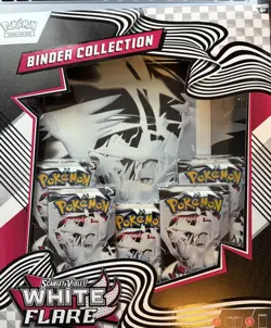 Pokemon TCG Scarlet & Violet White Flare Binder Collection BRAND NEW SEALED - Image 1