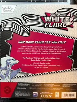 Pokemon TCG Scarlet & Violet White Flare Binder Collection BRAND NEW SEALED - Image 2
