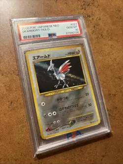 PSA 10 Skarmory Pokemon Japanese Neo Genesis 227 Holo Rare 2000 Gem Mint LOW POP - Image 2