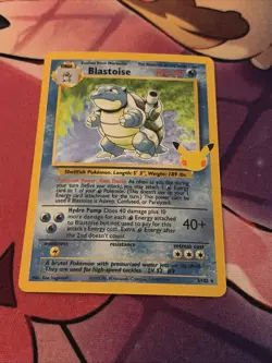 Pokemon Blastoise 2/102 Celebrations 25th Anniversary Holo Rare NM/MINT - BLEED! - Image 3