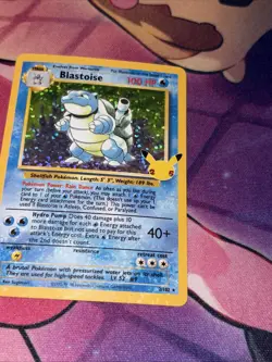 Pokemon Blastoise 2/102 Celebrations 25th Anniversary Holo Rare NM/MINT - BLEED! - Image 5