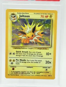 1999 Pokemon Jungle #4 Jolteon-Holo No Symbol PSA 6 - Image 2