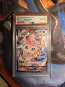 Pokemon TCG Sylveon VMAX TG15/TG30 Brilliant Stars PSA 10 WOW LOOK FAST - Image 1