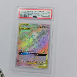 The Pokemon Company Moltres Zapdos Articuno GX Hidden Fates PSA 10 Holo - Image 1