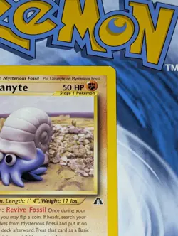 Omanyte 60/75 & Tyrogue 66/75 Neo Discovery Unlimited Pokemon Tcg LP - Image 3