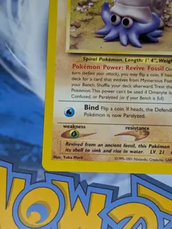Omanyte 60/75 & Tyrogue 66/75 Neo Discovery Unlimited Pokemon Tcg LP - Image 5