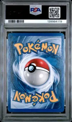 Shining Gyarados 65/64 Double Holo Error Neo Pokemon PSA 7 Perfect Roar Swirl - Image 3