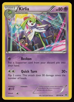 KIRLIA 69/162 UNCOMMON BREAKTHROUGH POKEMON NM/M - Image 1