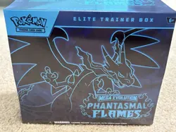 Pokemon Mega Evolution Phantasmal Flames Elite Trainer box ETB Factory Sealed - Image 1