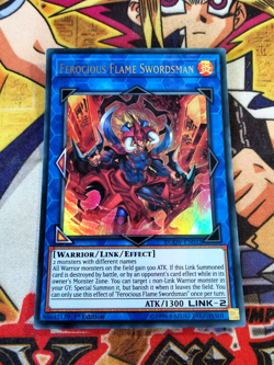Ferocious Flame Swordsman duov-en032 1st Edition (MINT) Ultra Rare Yu-Gi-Oh! - Image 1
