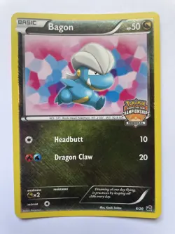 Bagon 6/20 NM Crosshatch Holo Regional Championships Stamped Promo Pokemon TCG - Image 1