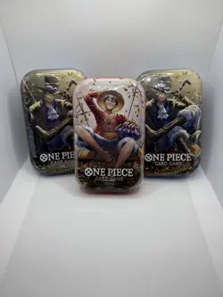 One Piece Tin Pack Set Vol. 2 - Sabo (2) & Monkey.D.Luffy (1) - SEALED - Image 1