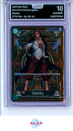 SHANKS ONE PIECE 2025 EN ST16-004 A FIST OF DIVINE SPEED AOG 10 - Image 1