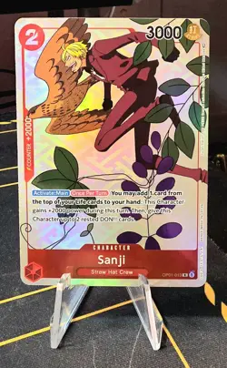 Sanji Alt Rare One Piece TCG Gift Collection 2023 OP01-013 Promo NM - Image 1