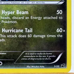 2012 Pokemon Dragonite • Dragon Vault 5/20 Holo • Lightly Played - Image 4