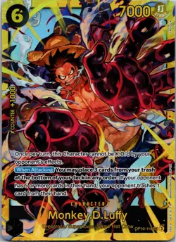 One Piece Monkey.D.Luffy OP10-118 Alt Art (V.1 ) HOLO Royal Blood Englisch NM - Image 1