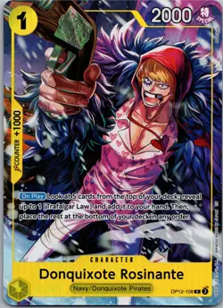 One Piece TCG OP12-108 Donquiote Rosinante AA Aus Illutriation Box Englisch - Image 1
