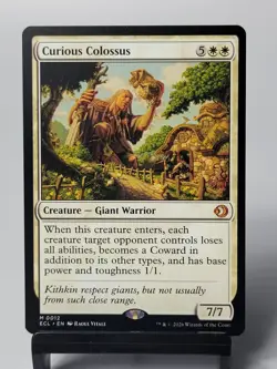 Magic The Gathering - Lorwyn Eclipsed - Curious Colossus - Image 1