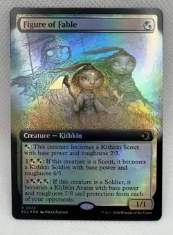 Figure of Fable Extended Art 372 Lorwyn Eclipsed Foil Extended Art R NM MTG Card - Image 1