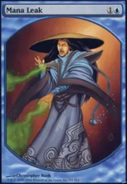 Player Rewards Promos Mana Leak - Textless Player Rewards x1 Moderate Play, Engl - Image 1