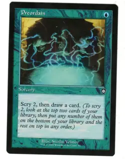 MTG Preordain Retro Frame Brothers War Magic The Gathering TCG - Image 1