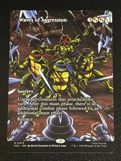 MTG Teenage Mutant Ninja Turtles Source Material Waves of Aggression Borderless - Image 1