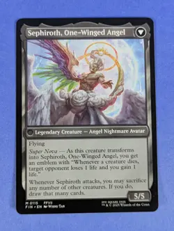 MTG: FINAL FANTASY: Sephiroth, Fabled SOLDIER/One-Winged Angel #0115 Mythic NM - Image 2