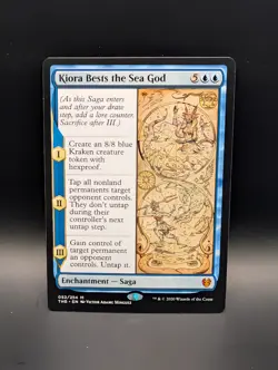 MTG - Kiora Bests the Sea God - Enchantment (Saga) - THB #52 - Mythic - Image 1