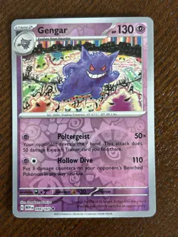 Pokemon TCG 151 Gengar Reverse Holo 094/165 NM - Image 1
