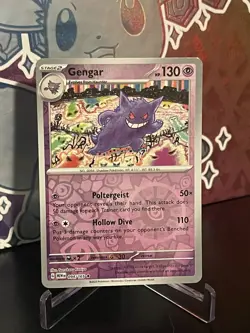 Pokemon - Gengar 094/165 - REVERSE HOLO- Scarlet & Violet MEW EN 151 - NM - Image 1