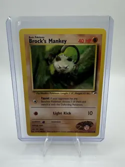 Brock’s Mankey 67/132 - Gym Heroes - Vintage 1999-2000 - Pokemon TCG - Image 3