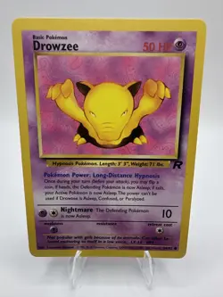 Drowzee 54/82 Holo - Team Rocket - Vintage - Pokemon TCG - Image 1