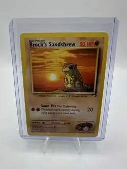 Brock’s Sandshrew 72/132 - Gym Heroes - Vintage 1999-2000 - Pokemon TCG - Image 3