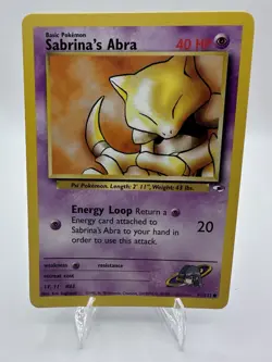 Sabrina’s Abra 91/132 - Gym Heroes - Vintage 1999-2000 - Pokemon TCG - Image 1