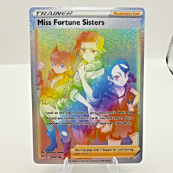 Pokemon TCG Miss Fortune Sisters 209/196 Lost Origin Rainbow Secret Rare NM - Image 1