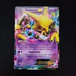 Pokemon Alakazam EX 25/124 Fates Collide Holo - Image 1