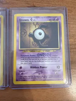 Pokemon TCG Unown [O] Neo Discovery 69/75 Unown E 67/75 - Image 3