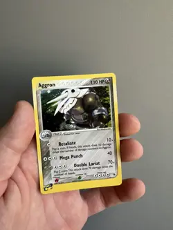 Aggron 1/109 Holo Rare 2003 EX Ruby & Sapphire Pokemon LP+ - Image 2