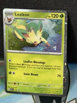 2x SWIRL 🌀Leafeon SVP 170 Black Star Promo Cosmos Pokemon Prismatic Evolutions - Image 3