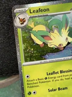2x SWIRL 🌀Leafeon SVP 170 Black Star Promo Cosmos Pokemon Prismatic Evolutions - Image 5