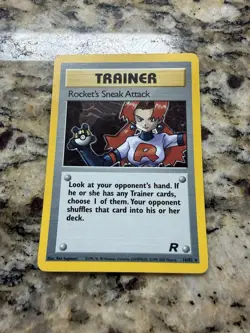 Pokemon 2000 Rockets Sneak Attack Trainer Holo Card 16/82 Team Rocket Set - Image 2