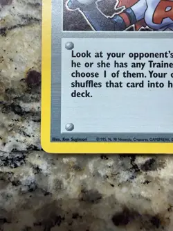 Pokemon 2000 Rockets Sneak Attack Trainer Holo Card 16/82 Team Rocket Set - Image 4