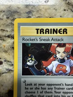 Pokemon 2000 Rockets Sneak Attack Trainer Holo Card 16/82 Team Rocket Set - Image 5